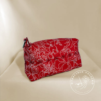 "Crimson Orchid" Boxed Coin Purse