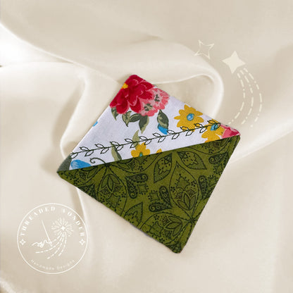 "Forest Rose" Embroidered Corner Bookmark