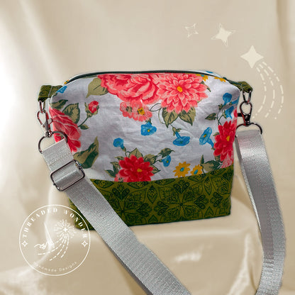 "Forest Rose" Medium Crossbody Boxed Bag