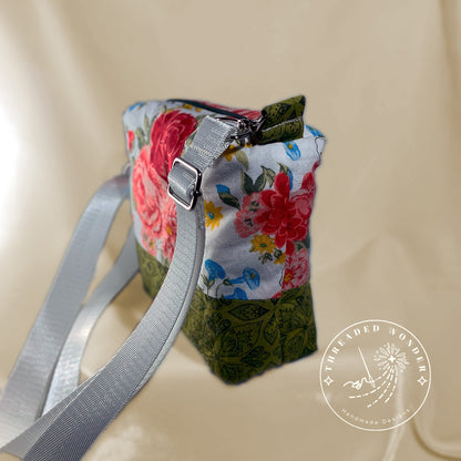 "Forest Rose" Medium Crossbody Boxed Bag