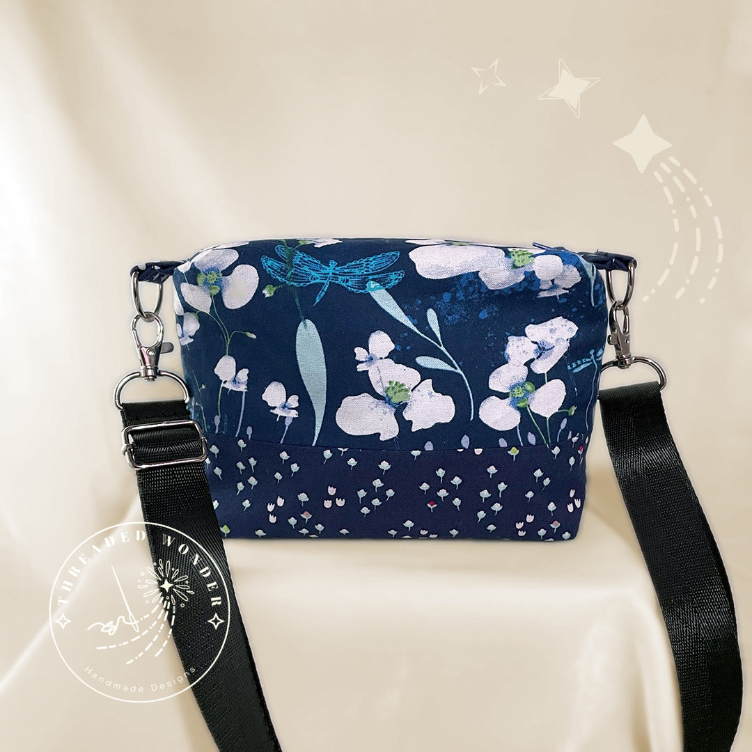 "Cerulean River" Mini Crossbody Boxed Purse