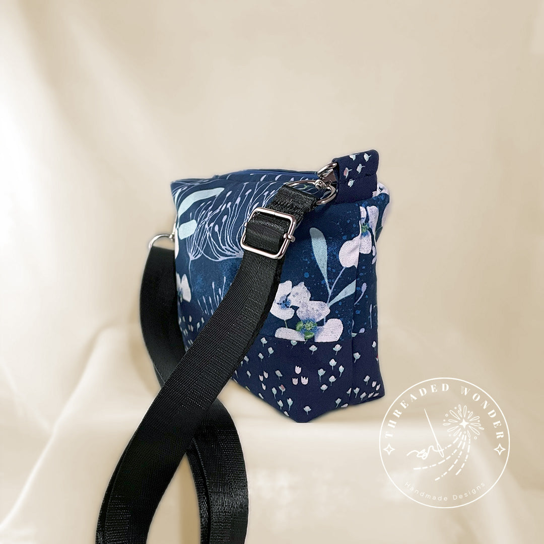 "Cerulean River" Mini Crossbody Boxed Purse