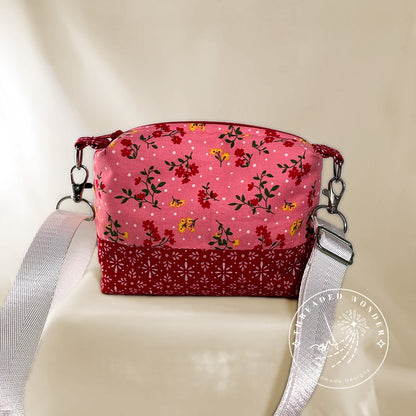 "Blush Carmine" Mini Crossbody Boxed Bag